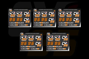 CV95 Stickervellen set van 5 stuks